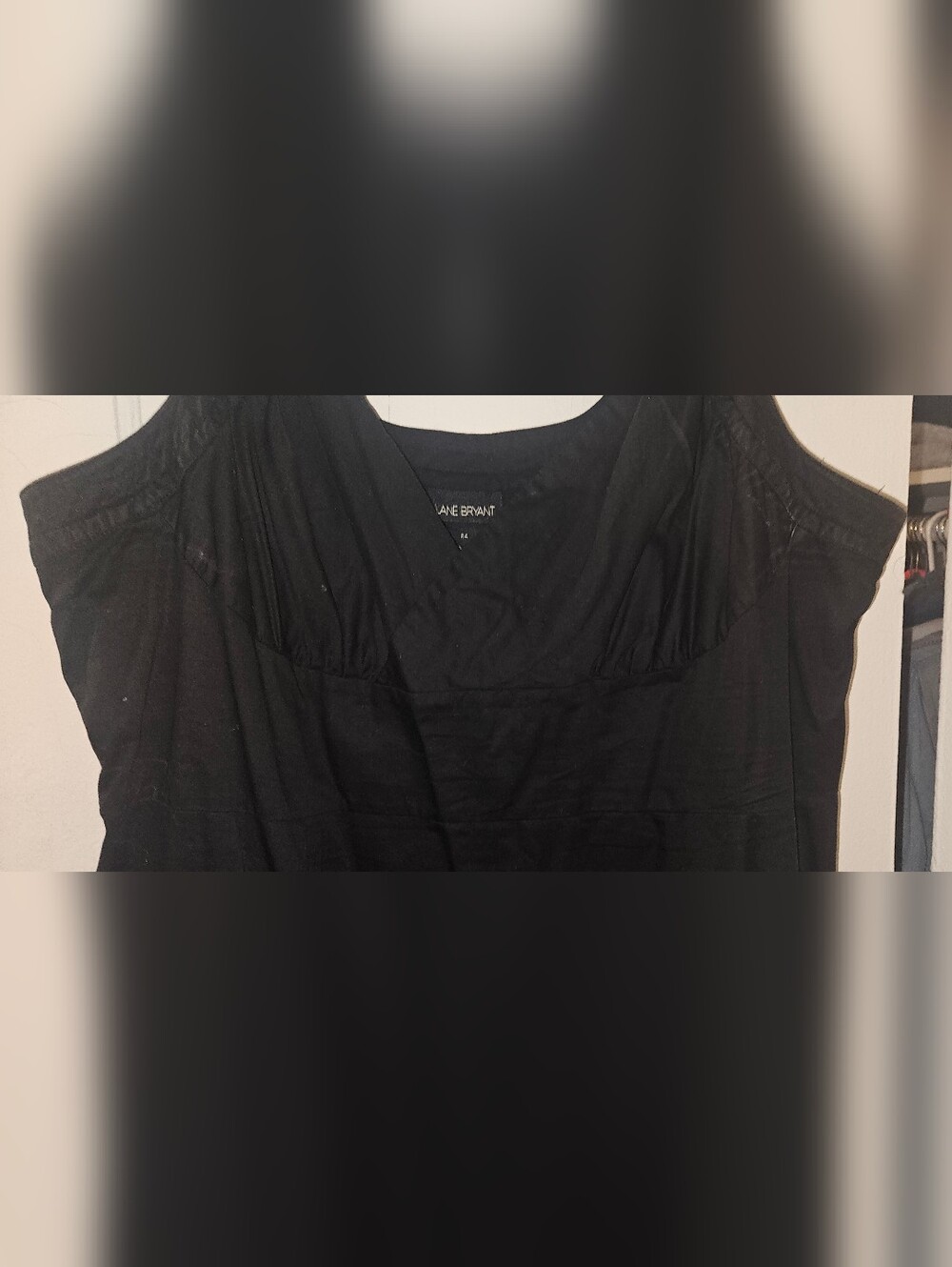 Lane Bryant Black Sleeveless Tank Dress. Size 24